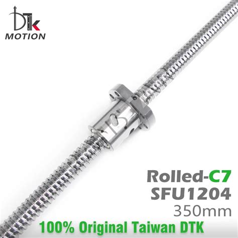 DTK Taiwan SFU1204 Rolled C7 Ballscrew Thread Shaft R12 Lead 4mm 350mm