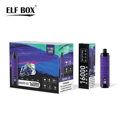 China Customized ELF BOX SHISHA 16000 Puffs Vape Manufacturers Factory