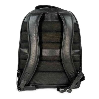 Mochila Executiva Couro Búfalo Note 17 Preto Bennesh 9329 Belila