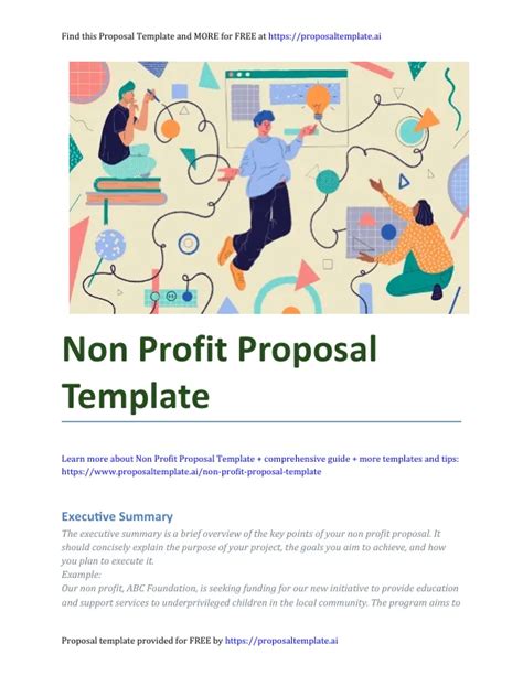 Non Profit Proposal Template A Comprehensive Guide Free Template