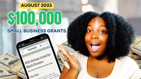 New Small Business Grants August Youtube