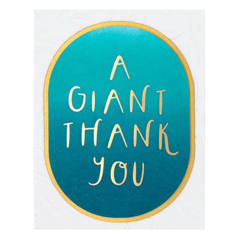 Spellbinders Giant Thank You Glimmer Hot Foil Plate GLP OUTLET Craftlines B V