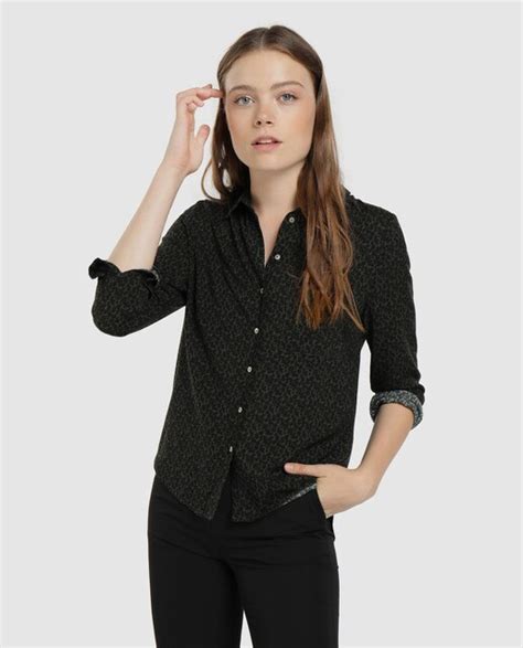 Camisa De Mujer Easy Wear Viscosa Manga Larga Easy Wear Moda El