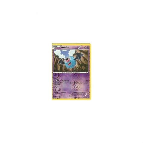 Pokemon Trading Card Game 36 98 Woobat Reverse Holo BW 02 Emerging