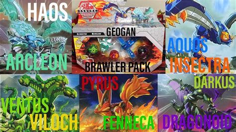 Aquos Insectra Haos Arcleon Geogan Brawl Pack Unboxing Bakugan