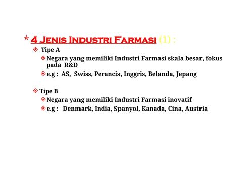 Pengenalan Industri Farmasi Ppt Farmasi Ppt