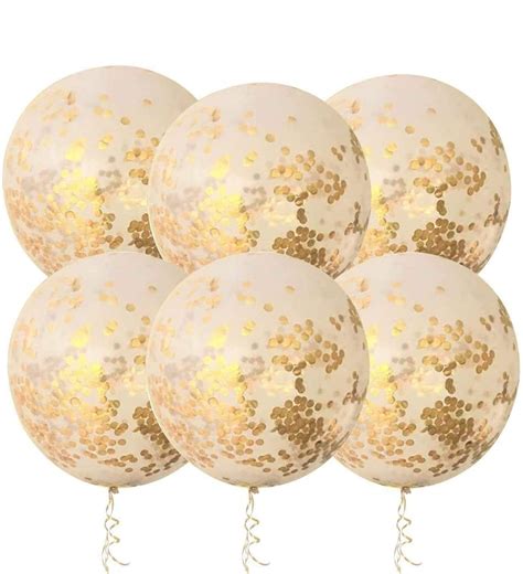 Buy 36inch Gold Confetti Balloons 90cm Jumbo Giant Confetti