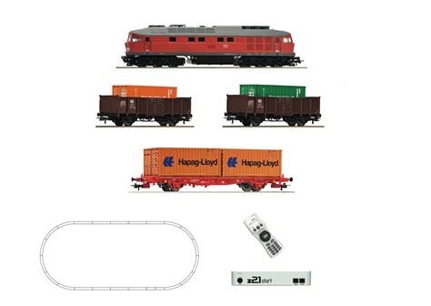 Roco Set de iniciación Loc Diesel clase 232 con tres vagones de