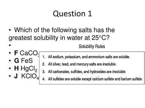 Ppt Solubility Rules Powerpoint Presentation Free Download Id 5256674