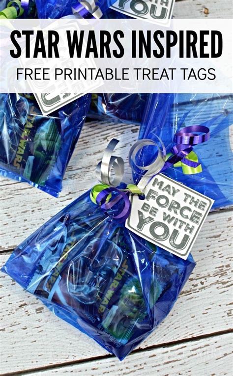 Star Wars Party Favors: Free Printable Treat Tags | Star wars party ...