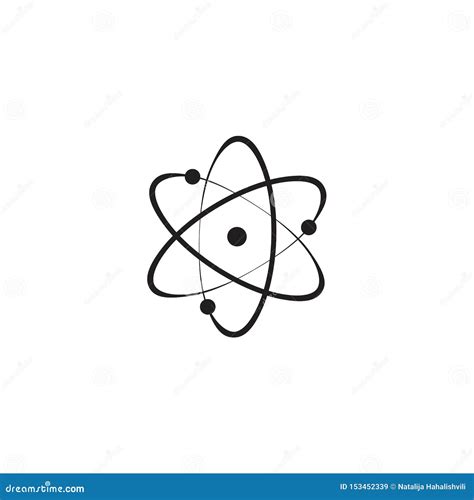 Pictogramstructuur Van De Kern Van Het Atoom Atoom Protonen Neutronen