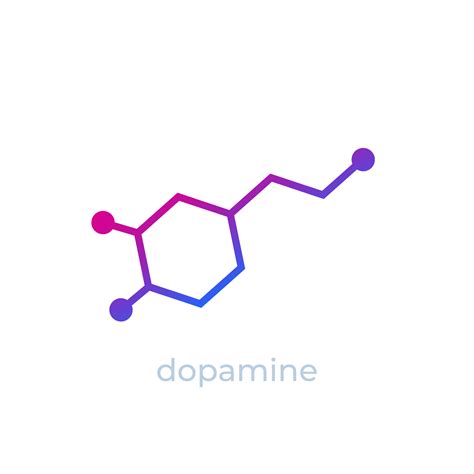 Dopamine Molecule Icon On White 4867095 Vector Art At Vecteezy