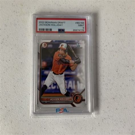 Jackson Holiday Bowman Draft Bd Graded By Psa Ebay