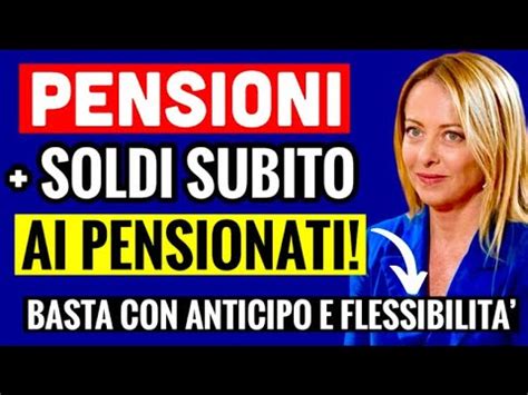 PENSIONI PIÙ SOLDI SUBITO A TUTTI I PENSIONATI BASTA CON