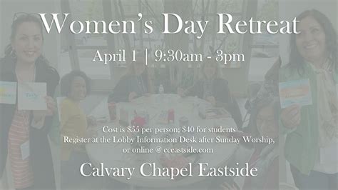 Womens Day Retreat — Calvary Chapel Eastside