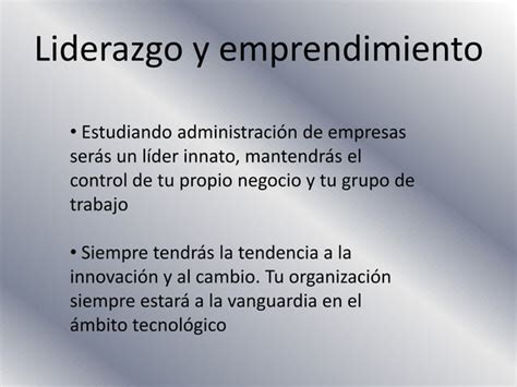 Porque Estudiar Administracion Ppt