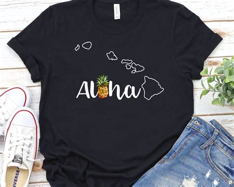 Hawaii T Shirt Women S Aloha T Shirt Pineapple Shirt Hawaiian Vacation Shirt Hawaii Shirt