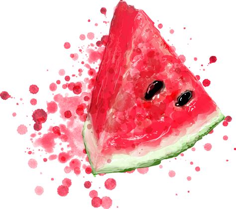 Watermelon Watercolor Illustration 16620948 Png