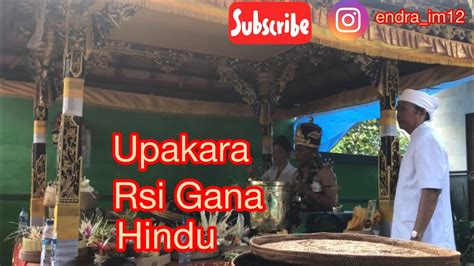 Prosesi Upacara Rsi Gana Adat Hindu Di Bali Youtube