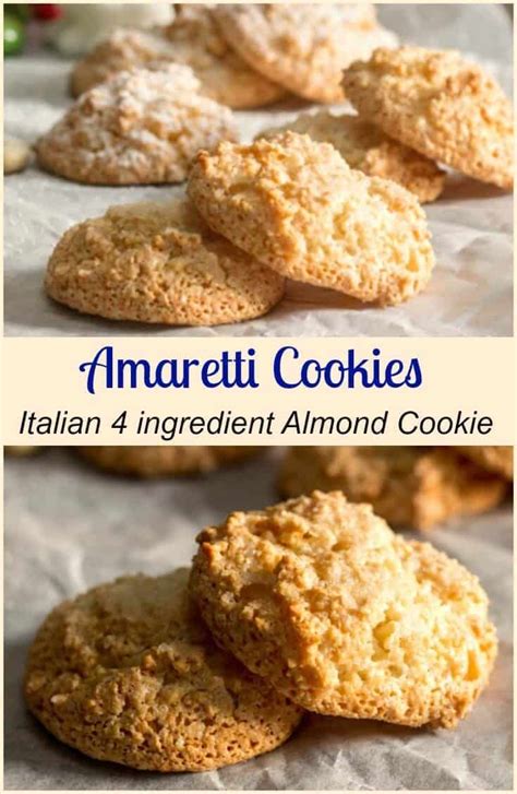 Amaretti Cookies A Sweet Italian Almond Cookie Crispy On The Outside