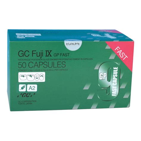 Fuji Ix 9 Gp Gi Capsules Fast A35 50pk Henry Schein Dental