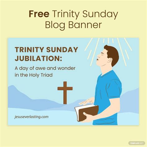 Trinity Sunday Blog Banner In Illustrator PSD JPEG PNG EPS SVG