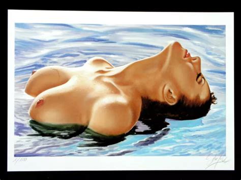Akt Nude Pin Up Erotik Bild Erotic Print Art Kunst Grafik Graphic