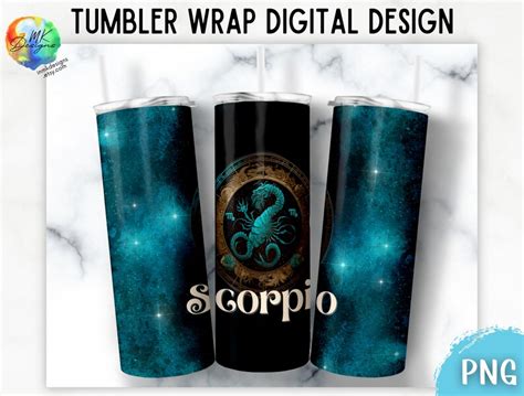 Scorpio Zodiac Sign Oz Skinny Tumbler Wrap Astrology Etsy