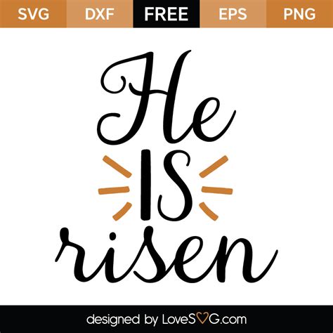 He Is Risen Lovesvg