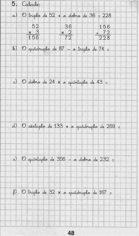 Pedagogia Cia Atividades de Matemática do 5º ano para imprimir