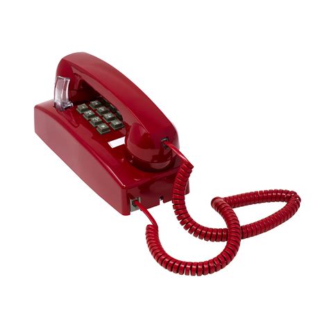 Tel1b 2554 Style Wall Phone With Keypad Red