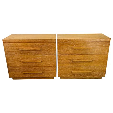 Jay Spectre Cerused White Oak Seven Drawer Dresser Commode Bedroom At