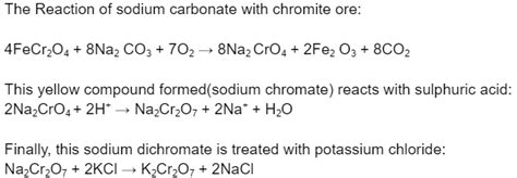 Chemical Properties Of Potassium Dichromate And Reactions