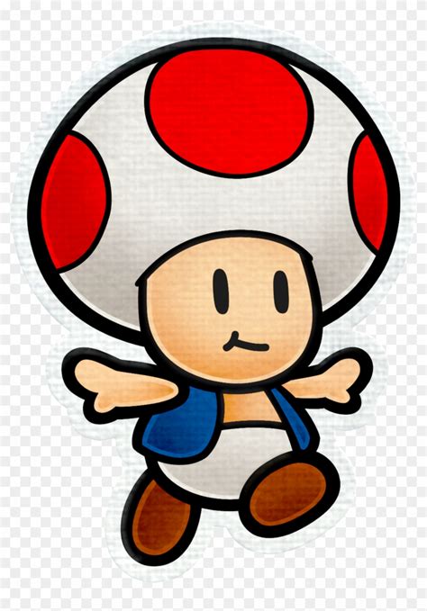 Toad Super Paper Mario Paper Mario Color Splash Png Clipart Th