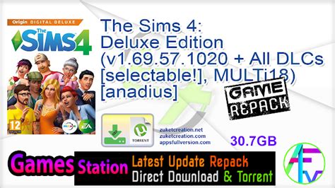 The Sims 4 Anadius Repack - The Sims 4 Update V1 73 57 1030 Anadius ...