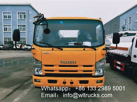 ISUZU Elf 5 Ton One Tow Two Flat Wrecker Truck Fuel Truck Sewage