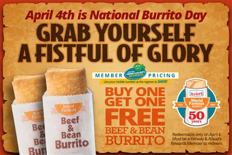 Celebrate National Burrito Day 2024 With Yesway and Allsup’s!