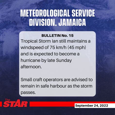 Jamaica Star On Twitter Stormwatch The Tropical Storm Watch For Jamaica Has Been