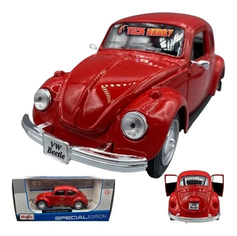 Miniatura Fusca Volkswagen Beetle Abre Portas 1 24 Maisto Frete grátis