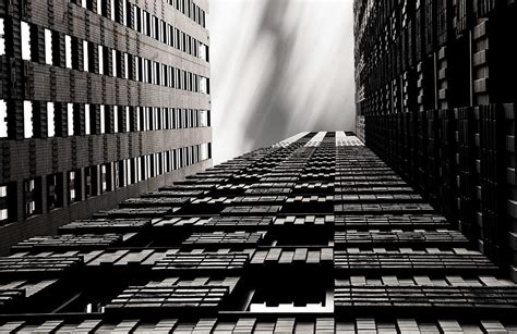 A Black And White Shot Of Skyscrapers Free Photo Rawpixel