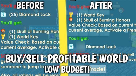 Buy Sell Profitable World Low Budget Insane Profit Growtopia Youtube