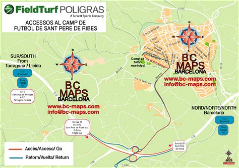 Sant Pere De Ribes General Mapa Plano Vectorial Illustrator Eps