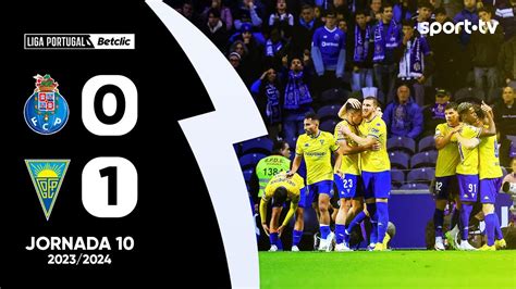 Resumo FC Porto 0 1 Estoril Praia Liga Portugal Betclic Sport Tv