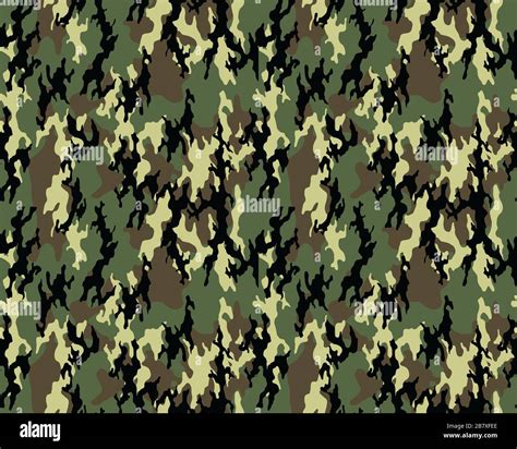 Moda Patr N De Camuflaje Militares Imprimir Perfecta Ilustraci N