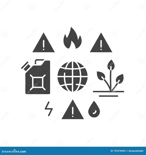 Lack Natural Resources Black Glyph Icon Overconsumption Environmental