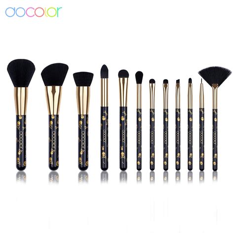 Docolor Creative Skull Goth Makeup Brushes Face Powder Foundation Blending Blush Eye Shadow