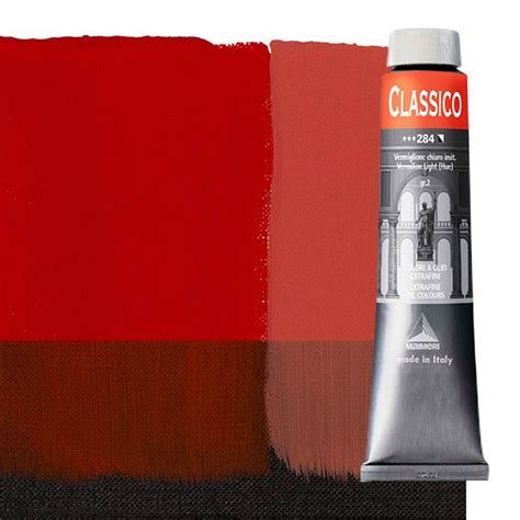 Maimeri Classico Oil Color 200 Ml Tube Vermillion Light Hue Jerrys