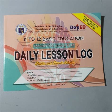 K To 12 Basic Education English For Grade 1 To 12 Daily Lesson Log Shopee Philippines