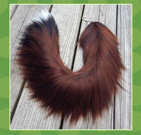 26 Inch Realistic Wolf Yarn Tail By Black Heart Always Pirate Halloween