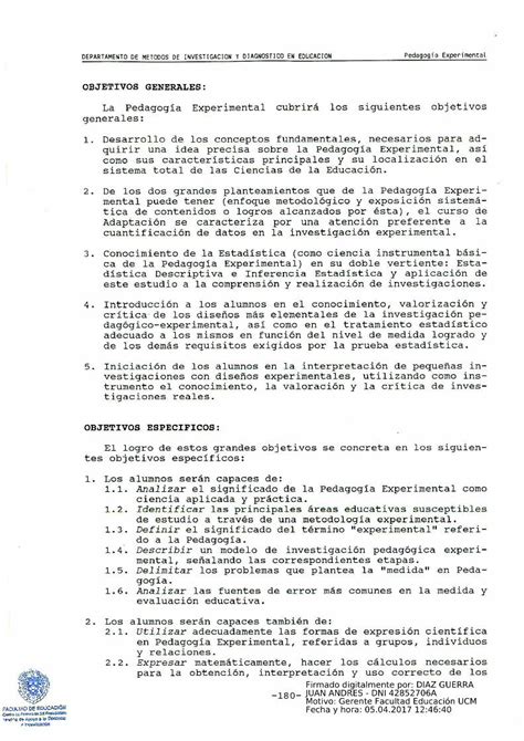 Pdf Pedagog A Plan Parte Educacion Ucm Esa Plan Anal